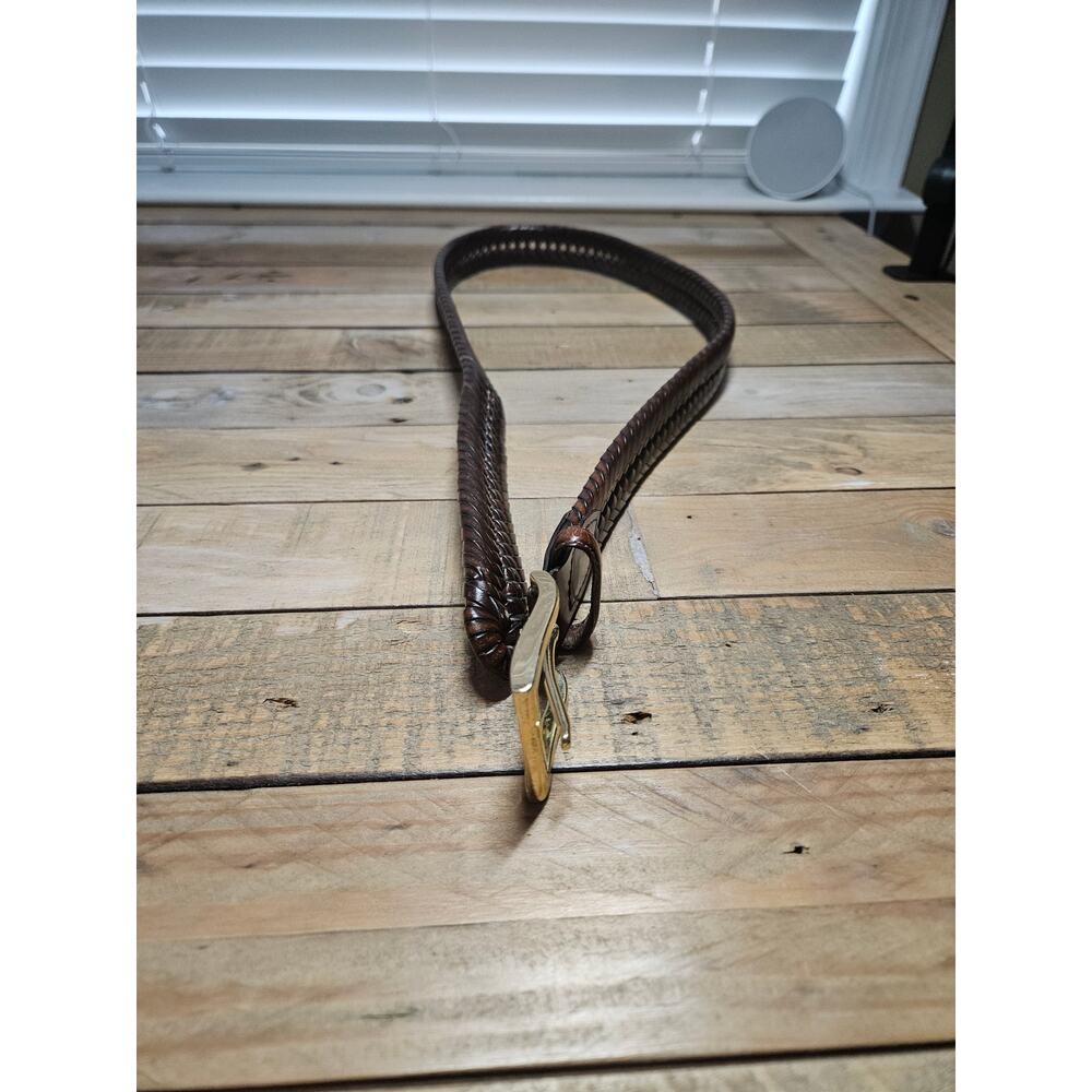Fossil Mens Braided Belt Brown Size 36 - Picture 5 of 6